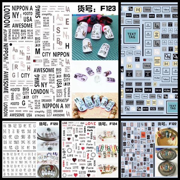 1 sheet 3d unique english letter alphabet pattern adhesive nail art stickers decorations diy salon tips f12x#, Black
1 sheet 3d unique english letter alphabet pattern adhesive nail art stickers decorations diy salon tips f12x#, Black
