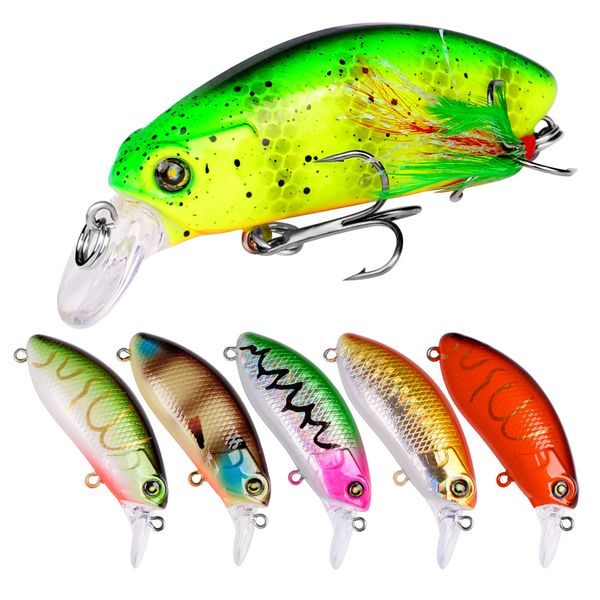 high quanlity crank bassbaits fishing lure 6cm 9g colorful realistic plastic false fish minnow wobbler laser lures hooks
high quanlity crank bassbaits fishing lure 6cm 9g colorful realistic plastic false fish minnow wobbler laser lures hooks