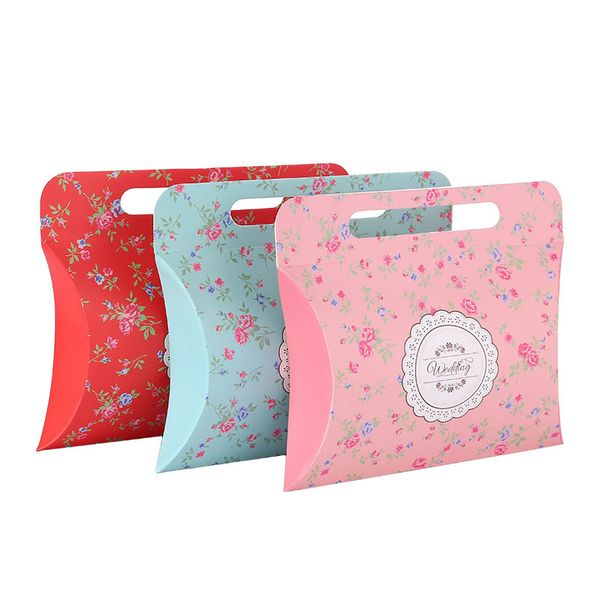 rose floral pillow shape candy boxes paper packaging box with handle wedding party favors gift boxes
rose floral pillow shape candy boxes paper packaging box with handle wedding party favors gift boxes