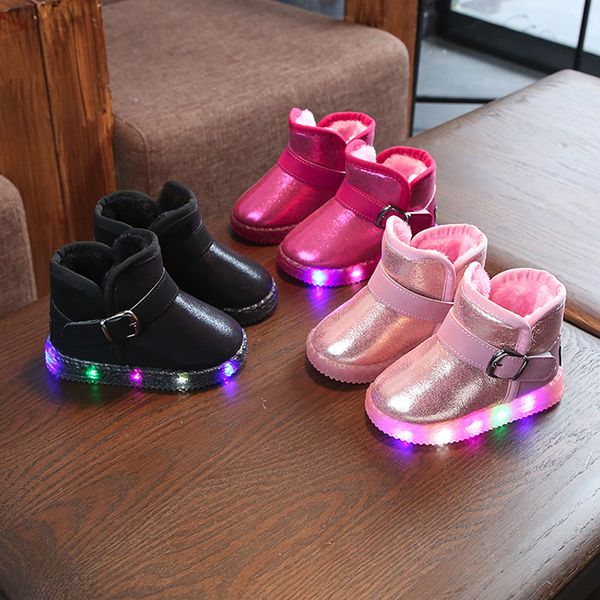kids snow boots shoes baby girls boys boots led light up luminous fashion sneakers winter warm children snow boot shoes, Black;grey
kids snow boots shoes baby girls boys boots led light up luminous fashion sneakers winter warm children snow boot shoes, Black;grey