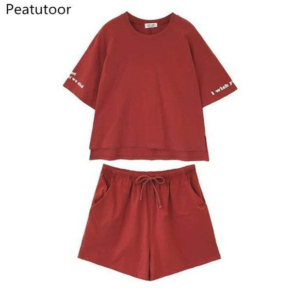 Letter Summer Cotton Casual Women 'S Tracksuit Clothes Set 2piece Suits Short Sleeve Letter T Shirt Tops +Shorts Pants Outfit Female
Letter Summer Cotton Casual Women 'S Tracksuit Clothes Set 2piece Suits Short Sleeve Letter T Shirt Tops +Shorts Pants Outfit Female