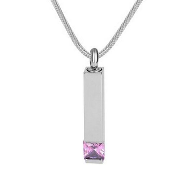 fashion jewelry urn pendant cremation jewelry cuboid with pink crystal memorial ash pendant urn necklace keepsake, Silver
fashion jewelry urn pendant cremation jewelry cuboid with pink crystal memorial ash pendant urn necklace keepsake, Silver