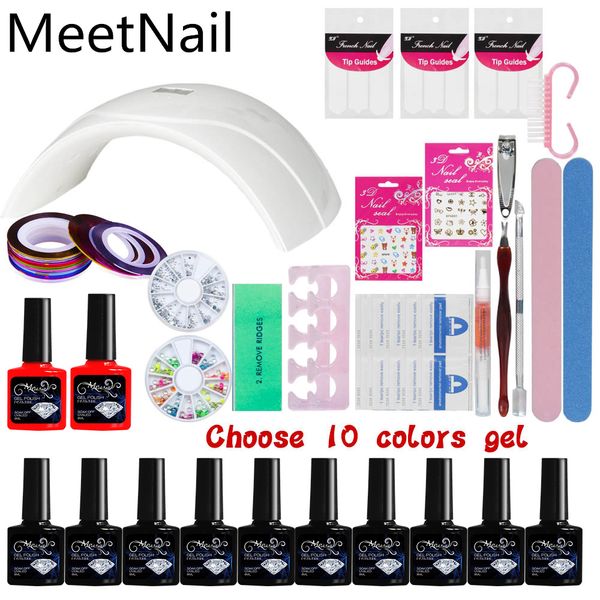 nail kit 24w led nail lamp dryer and 10 color gel polish soak off remover practice set file art manicure tool
nail kit 24w led nail lamp dryer and 10 color gel polish soak off remover practice set file art manicure tool