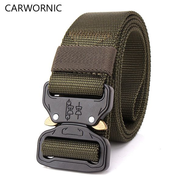 carwornic us swat combat tactical belt men thicken metal buckle nylon belts heavy duty molle carry survival belts 3.8cm, Black;brown
carwornic us swat combat tactical belt men thicken metal buckle nylon belts heavy duty molle carry survival belts 3.8cm, Black;brown