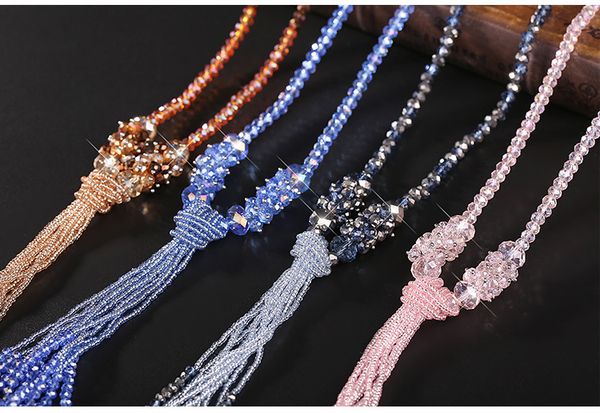 2018 new fashion crystal long chain necklace tassel necklace jewelry tassel chokers for women gifts 90cm, Silver
2018 new fashion crystal long chain necklace tassel necklace jewelry tassel chokers for women gifts 90cm, Silver