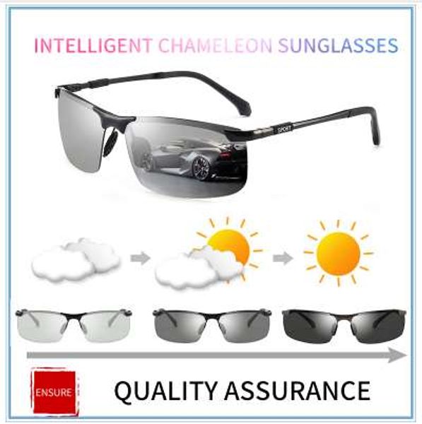 new brand pchromic sunglasses men polarized chameleon discoloration sun glasses for men fashion rimless square sunglasses, White;black
new brand pchromic sunglasses men polarized chameleon discoloration sun glasses for men fashion rimless square sunglasses, White;black