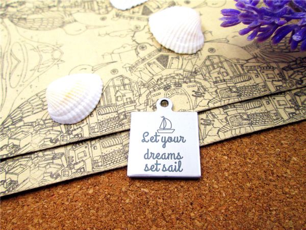 40pcs--"let your dreams set sail"stainless steel charms more style for choosing diy charms pendants for necklace, Bronze;silver
40pcs--"let your dreams set sail"stainless steel charms more style for choosing diy charms pendants for necklace, Bronze;silver