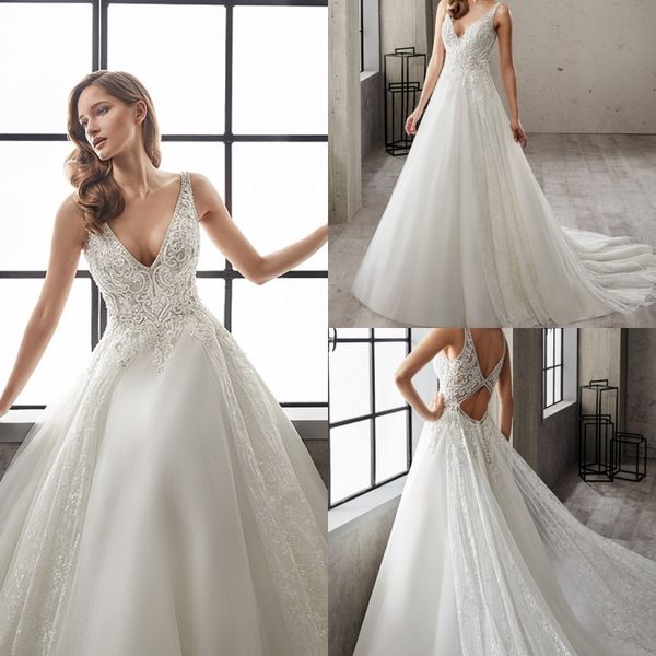 eddy k. couture 2019 свадебные платья sexy v шеи без рукавов кружева бисером свадебные платья аппликации развертки поезд спинки линии свадеб, White
eddy k. couture 2019 свадебные платья sexy v шеи без рукавов кружева бисером свадебные платья аппликации развертки поезд спинки линии свадеб, White