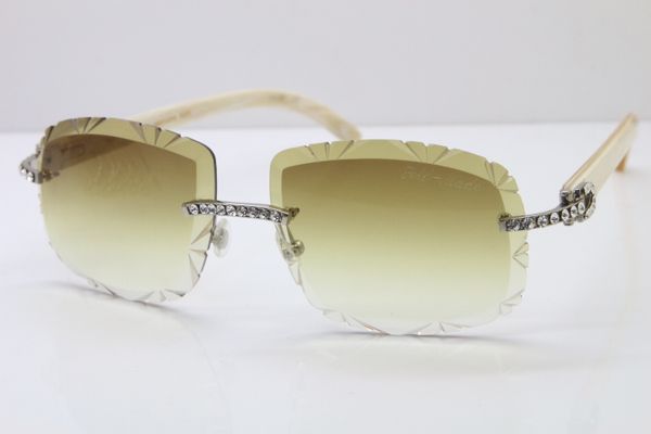 self-made new big lens edition white t8200762 genuine stones sun sunglasses natural glasses glasses rimless carved limited oopej, White;black
self-made new big lens edition white t8200762 genuine stones sun sunglasses natural glasses glasses rimless carved limited oopej, White;black