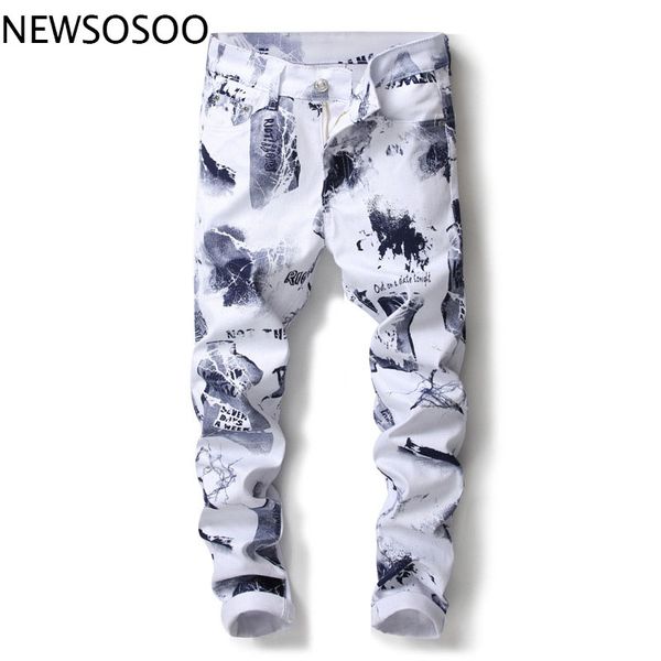 european american style men's casual jeans pants luxury print white straight casual zipper pencil pants for men, Blue
european american style men's casual jeans pants luxury print white straight casual zipper pencil pants for men, Blue