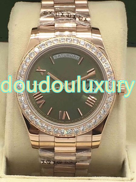 men's fine watch rose gold stainless steel business watch diamond bezel automatic diamond watch, Slivery;brown
men's fine watch rose gold stainless steel business watch diamond bezel automatic diamond watch, Slivery;brown