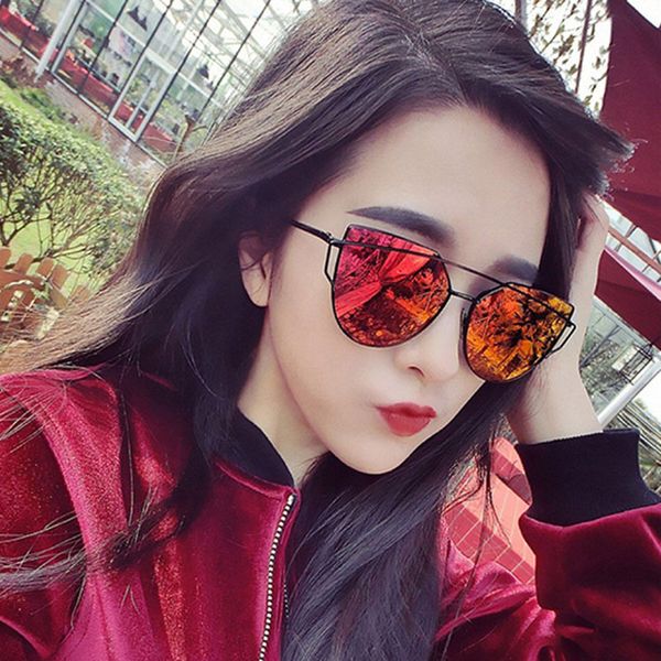 fashion vintage ladies cat eye sunglasses women men brand designer rose gold twin-beam mirror plastic frame glasses for female, White;black
fashion vintage ladies cat eye sunglasses women men brand designer rose gold twin-beam mirror plastic frame glasses for female, White;black