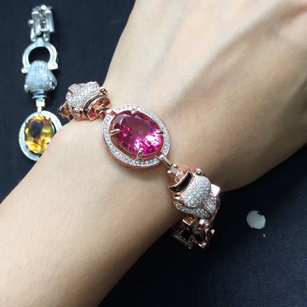 Fine jewelry real 925 teling ilver 925 origin de ign 100 natural pink topaz gem tone leopard woman bracelet chri tma gift
Fine jewelry real 925 teling ilver 925 origin de ign 100 natural pink topaz gem tone leopard woman bracelet chri tma gift