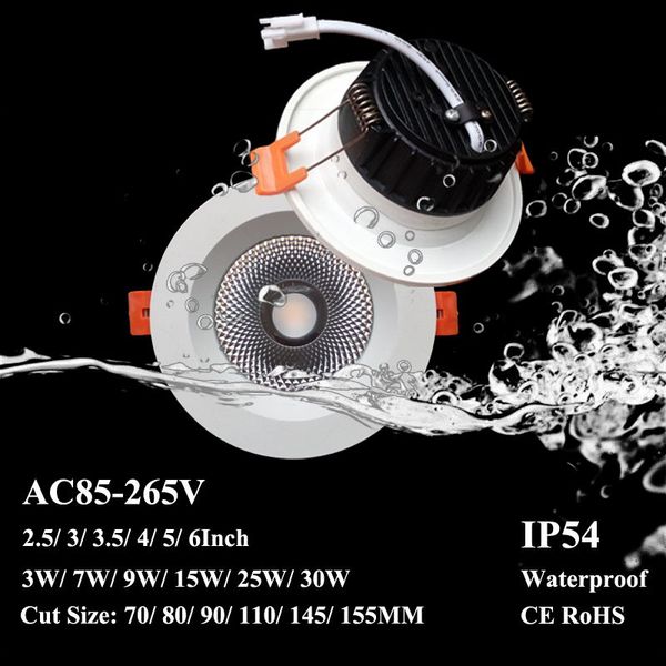 ip54 waterproof led cob downlight 7w 12w 15w 4'' 6'' inch recessed ceiling lamps ac110-240v energy saving lighting fixtu
ip54 waterproof led cob downlight 7w 12w 15w 4'' 6'' inch recessed ceiling lamps ac110-240v energy saving lighting fixtu