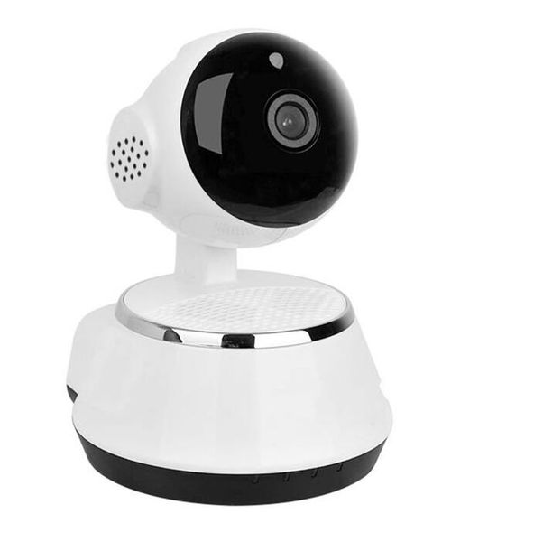 

new pan tilt wireless ip camera wifi 720p cctv home security cam micro sd slot support microphone & p2p app abs plastic