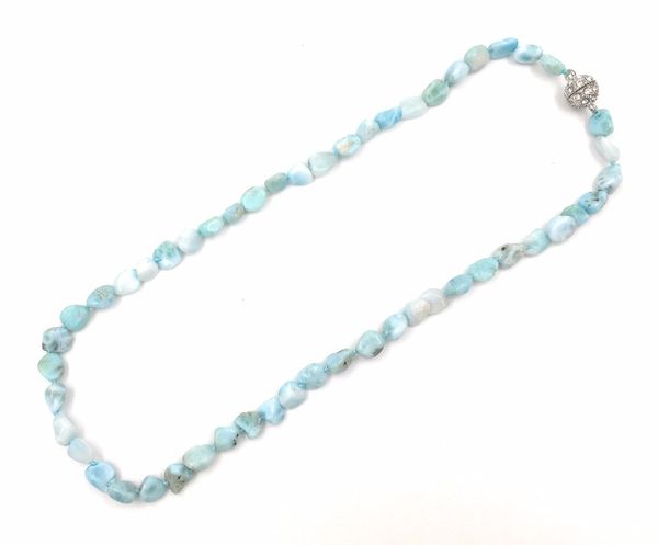 whole saleliiji unique natural stone blue larimar orm nugget shape approx 5-7mm beads necklace 18inches/45cm-20, Silver
whole saleliiji unique natural stone blue larimar orm nugget shape approx 5-7mm beads necklace 18inches/45cm-20, Silver