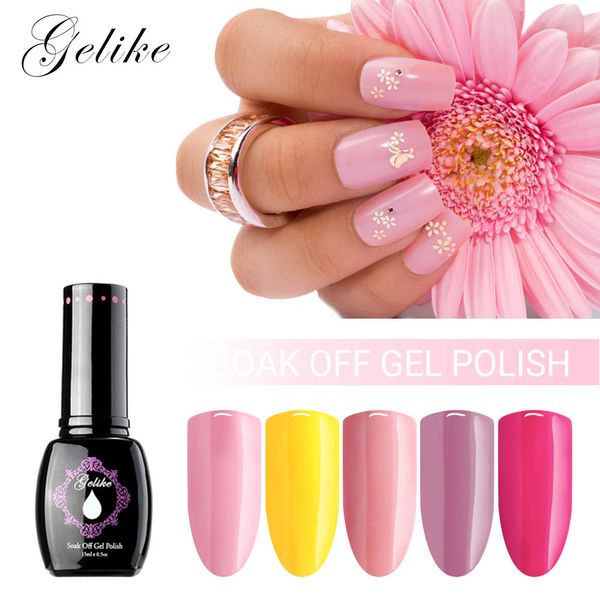 gelike series color nail gel polish 15ml purple soak off uv lacquer varnish 25 colors, Red;pink 
gelike series color nail gel polish 15ml purple soak off uv lacquer varnish 25 colors, Red;pink