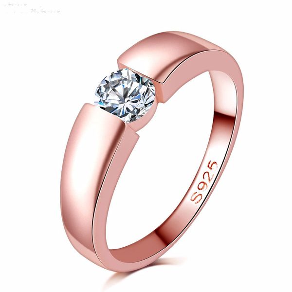 rose gold filled zircon stone rings engagement band lovers ring for women men dr1718, Silver
rose gold filled zircon stone rings engagement band lovers ring for women men dr1718, Silver