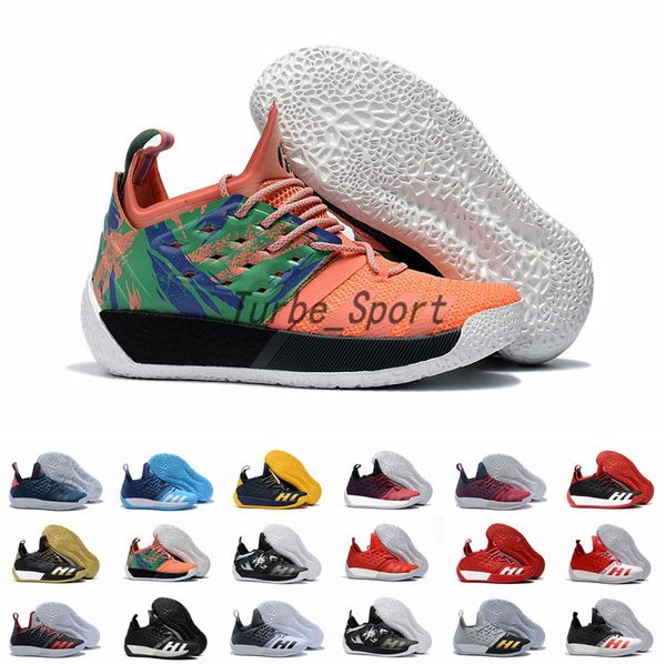 

17 colors,2018 new arrival james harden 2 vol.2 men's basketball shoes concrete blue night traffic jam pioneer sports sneakers training