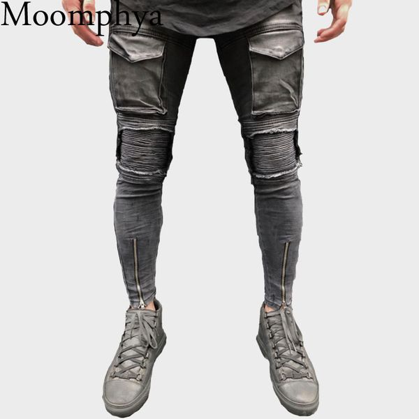 2018 new arrived men big pocket slim jeans distressed ripped pactchwork skinny jeans men skinny biker streetwear, Blue
2018 new arrived men big pocket slim jeans distressed ripped pactchwork skinny jeans men skinny biker streetwear, Blue