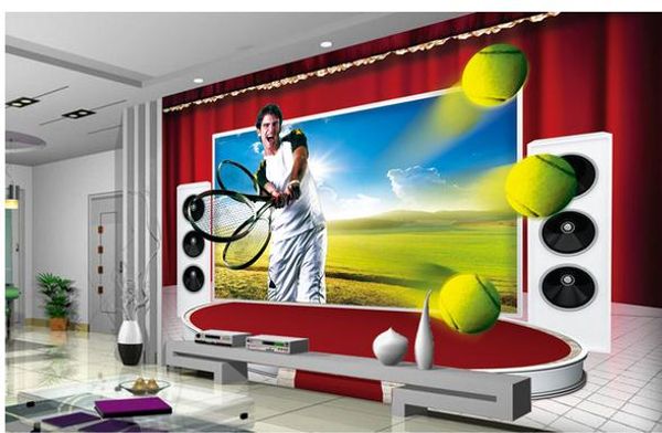 3d playing tennis tv background wall decorative painting wallpaper for walls 3 d for living room
3d playing tennis tv background wall decorative painting wallpaper for walls 3 d for living room