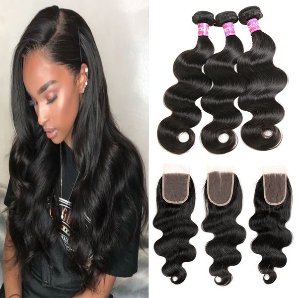 body wave human hair bundles with lace closure mink brazilian virgin remy hair 3 bundles with 4x4 lace closure hair extensions, Black;brown
body wave human hair bundles with lace closure mink brazilian virgin remy hair 3 bundles with 4x4 lace closure hair extensions, Black;brown