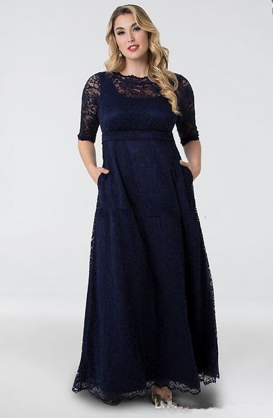 plus size navy blue lace mother of the bride dresses 2019 new design floor length a-line half sleeve vintage wedding guest dresses m018, Black;red
plus size navy blue lace mother of the bride dresses 2019 new design floor length a-line half sleeve vintage wedding guest dresses m018, Black;red