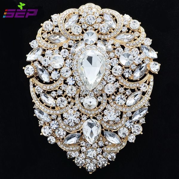 large brooch pins bridal wedding jewelry 4.9 inches rhinestone crystal women jewelry accessories 4045, Gray
large brooch pins bridal wedding jewelry 4.9 inches rhinestone crystal women jewelry accessories 4045, Gray