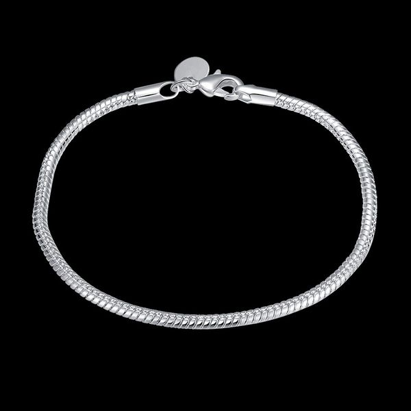 Hot sale 3MM 8 inches 925 Sterling Silver Snake Chain Link Bracelet Fashion Jewelry making for women gift FREE SHIPPING 10pcs/lot LKNSPCH187
Hot sale 3MM 8 inches 925 Sterling Silver Snake Chain Link Bracelet Fashion Jewelry making for women gift FREE SHIPPING 10pcs/lot LKNSPCH187