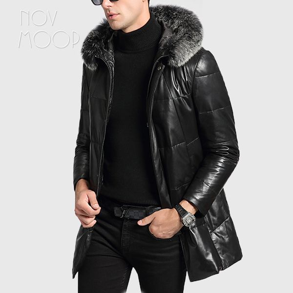 men winter warm black genuine leather grade lambskin fur hooded duck down jacket coat deri ceket jaqueta de couro lt2726
men winter warm black genuine leather grade lambskin fur hooded duck down jacket coat deri ceket jaqueta de couro lt2726