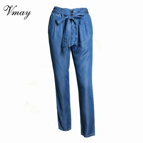 vmay 2018 new arrival women fashion streetwear high waist elastic waist wide leg thin belt waistband loose jeans pants female, Blue
vmay 2018 new arrival women fashion streetwear high waist elastic waist wide leg thin belt waistband loose jeans pants female, Blue