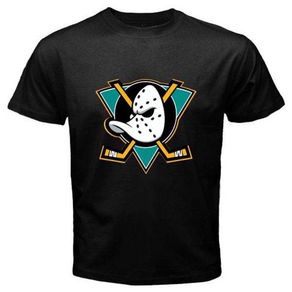 

Новые Могучие утки Анахайм НХЛ хоккейная лига мужская черная футболка размер S-3XL