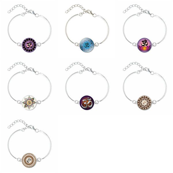 new10ocs mix yoga om symbol glass cabochon charm bracelet buddhism meditation art picture fashion jewelry silver bangle adjustable silver/g, Red;brown
new10ocs mix yoga om symbol glass cabochon charm bracelet buddhism meditation art picture fashion jewelry silver bangle adjustable silver/g, Red;brown