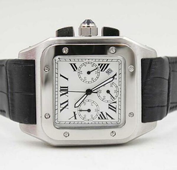 Новая мода кварцевые Chronograph100 XL черный кожаный ремешок мужские часы спортивные ча
Новая мода кварцевые Chronograph100 XL черный кожаный ремешок мужские часы спортивные ча