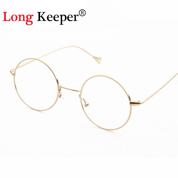 long keeper 2017 new fashion women glasses frame clear lens glasses male female optical round gold eyewares, Silver
long keeper 2017 new fashion women glasses frame clear lens glasses male female optical round gold eyewares, Silver