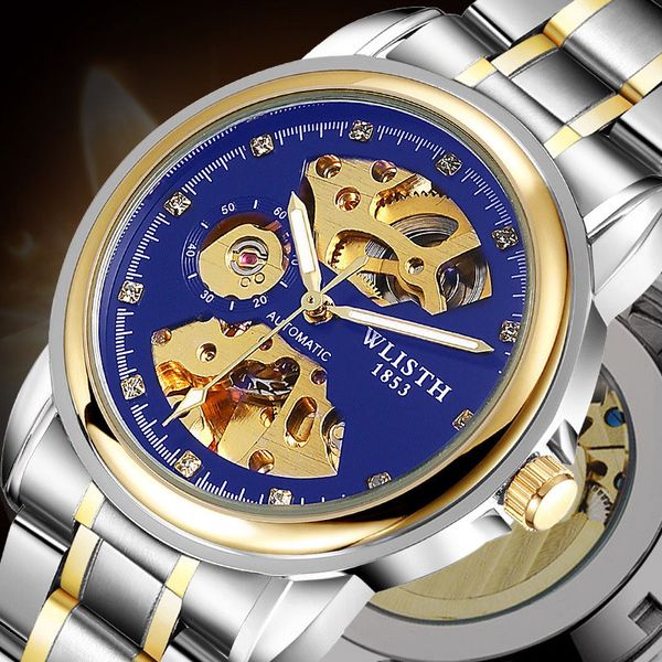 wengle new automatic mechanical double-sided hollow men waterproof luminous commerce belt steel strip through bottom mechanical watches, Slivery;brown
wengle new automatic mechanical double-sided hollow men waterproof luminous commerce belt steel strip through bottom mechanical watches, Slivery;brown