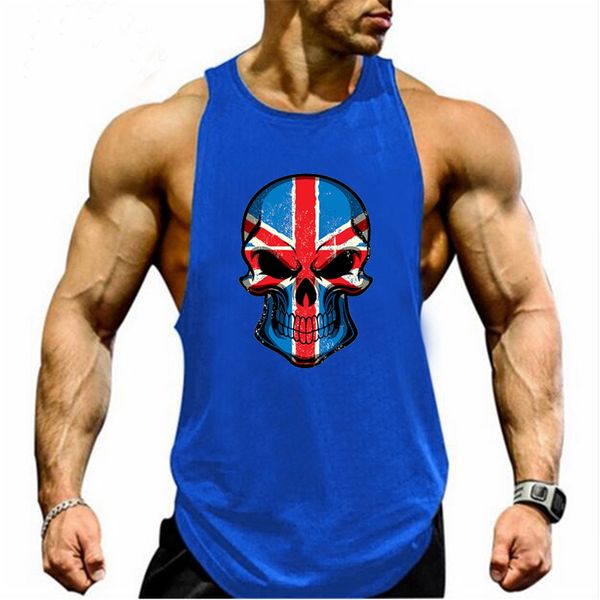 muscleguys brand uk flag skull head print horror funny gyms bodybuilding stringer tank men ' fitness singlets, White;black
muscleguys brand uk flag skull head print horror funny gyms bodybuilding stringer tank men ' fitness singlets, White;black