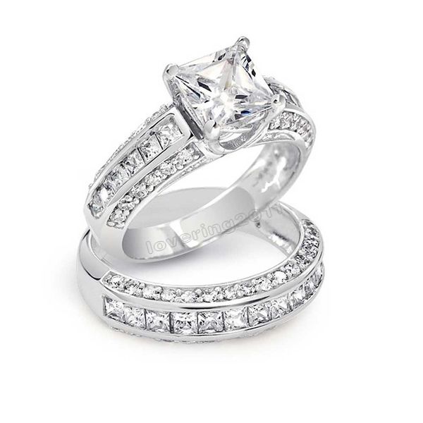 choucong princess cut stone 5a zircon stone 10kt white gold filled wedding band ring set sz 5-11 ing, Slivery;golden
choucong princess cut stone 5a zircon stone 10kt white gold filled wedding band ring set sz 5-11 ing, Slivery;golden