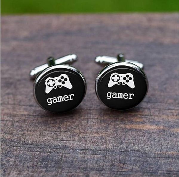 1 pair men cufflink shirts video game cufflinks playstation cuff links round glass cufflinks, Silver
1 pair men cufflink shirts video game cufflinks playstation cuff links round glass cufflinks, Silver