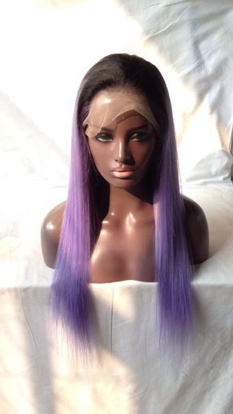 hair straight ombre color wig 1b purlpe full lace human hair wig with dark black roots 100% brazilian remy hair wig, Black;brown
hair straight ombre color wig 1b purlpe full lace human hair wig with dark black roots 100% brazilian remy hair wig, Black;brown