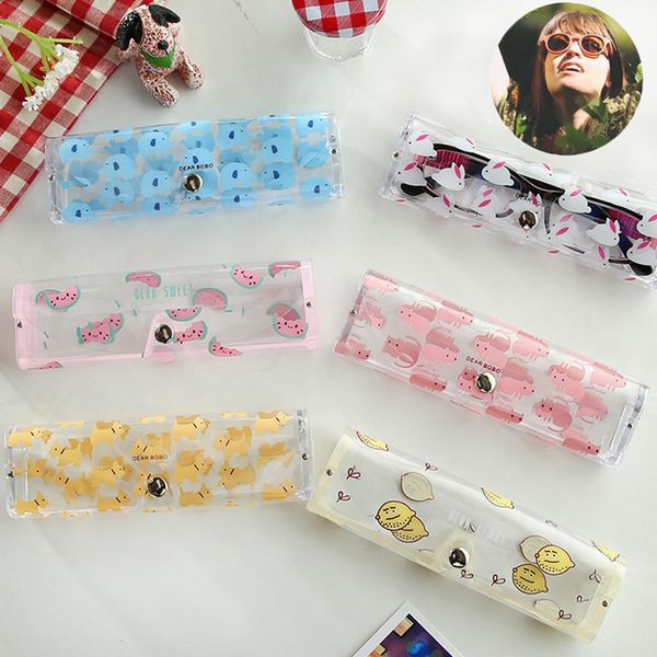 1 pcs kawaii cartoon animals pvc glasses box cute girl's transparent glasses case protable eyewear boxes ing
1 pcs kawaii cartoon animals pvc glasses box cute girl's transparent glasses case protable eyewear boxes ing