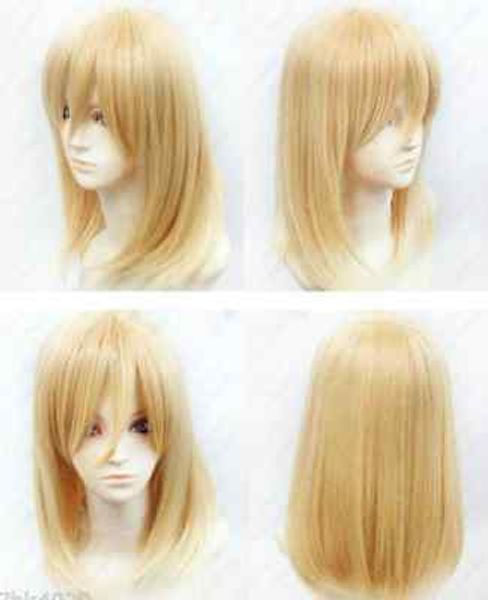 blonde medium short straight anime party cosplay full wig new>>new fashion picture wig, Black
blonde medium short straight anime party cosplay full wig new>>new fashion picture wig, Black