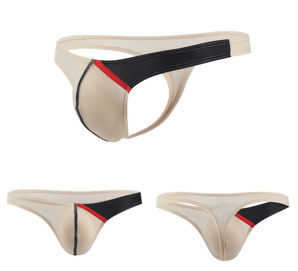 mens underwears t back contrast color briefs 10 colors eur size male underpants ing, Black;white 
mens underwears t back contrast color briefs 10 colors eur size male underpants ing, Black;white