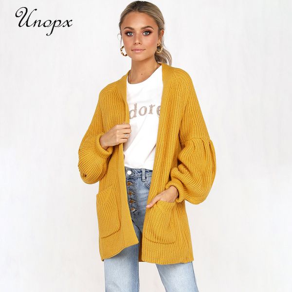 unopx women winter cardigan open front warm sweater long puff sleeves knitted long cardigan causal party, White;black
unopx women winter cardigan open front warm sweater long puff sleeves knitted long cardigan causal party, White;black