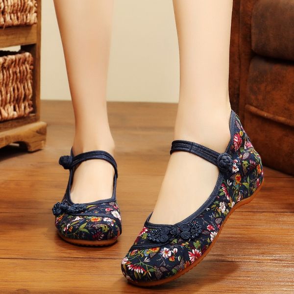 chinese cloth shoes women 2017 spring autumn peking flat canvas casual printing soft elegant shoes mary janes zapatos mujeres, Black
chinese cloth shoes women 2017 spring autumn peking flat canvas casual printing soft elegant shoes mary janes zapatos mujeres, Black