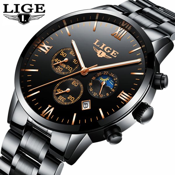 new lige watch mens watches all steel business waterproof watch men sport casual quartz clock relogio masculino, Slivery;brown
new lige watch mens watches all steel business waterproof watch men sport casual quartz clock relogio masculino, Slivery;brown