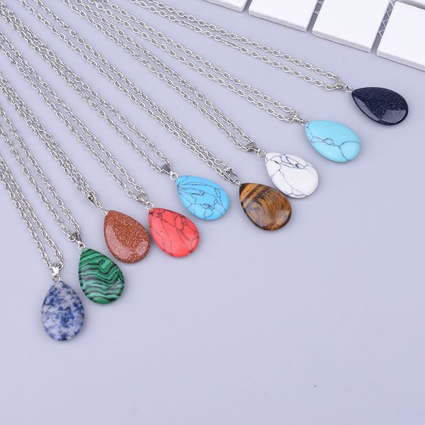 мода женщин натуральный камень капли воды форма бирюзовый опал druzy drusy кулон ожерелье с 50 см цепь из нержавеющей стали, Silver
мода женщин натуральный камень капли воды форма бирюзовый опал druzy drusy кулон ожерелье с 50 см цепь из нержавеющей стали, Silver