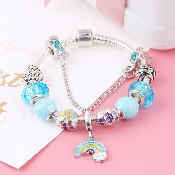 ranqin rainbow of love pendant charm bracelet for women with translucent beads brand bracelets & bangles diy jewelry gift, Black
ranqin rainbow of love pendant charm bracelet for women with translucent beads brand bracelets & bangles diy jewelry gift, Black