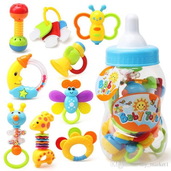 9pcs/set baby rattles teether, ball shaker, grab and spin rattle, teether toy play set for baby infant non toxic colorful toddler toys
9pcs/set baby rattles teether, ball shaker, grab and spin rattle, teether toy play set for baby infant non toxic colorful toddler toys