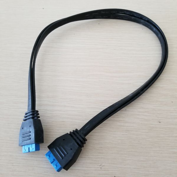 10pcs/lot motherboard 20pin/19pin usb 3.0 power data extension flat cable female to female 50cm
10pcs/lot motherboard 20pin/19pin usb 3.0 power data extension flat cable female to female 50cm